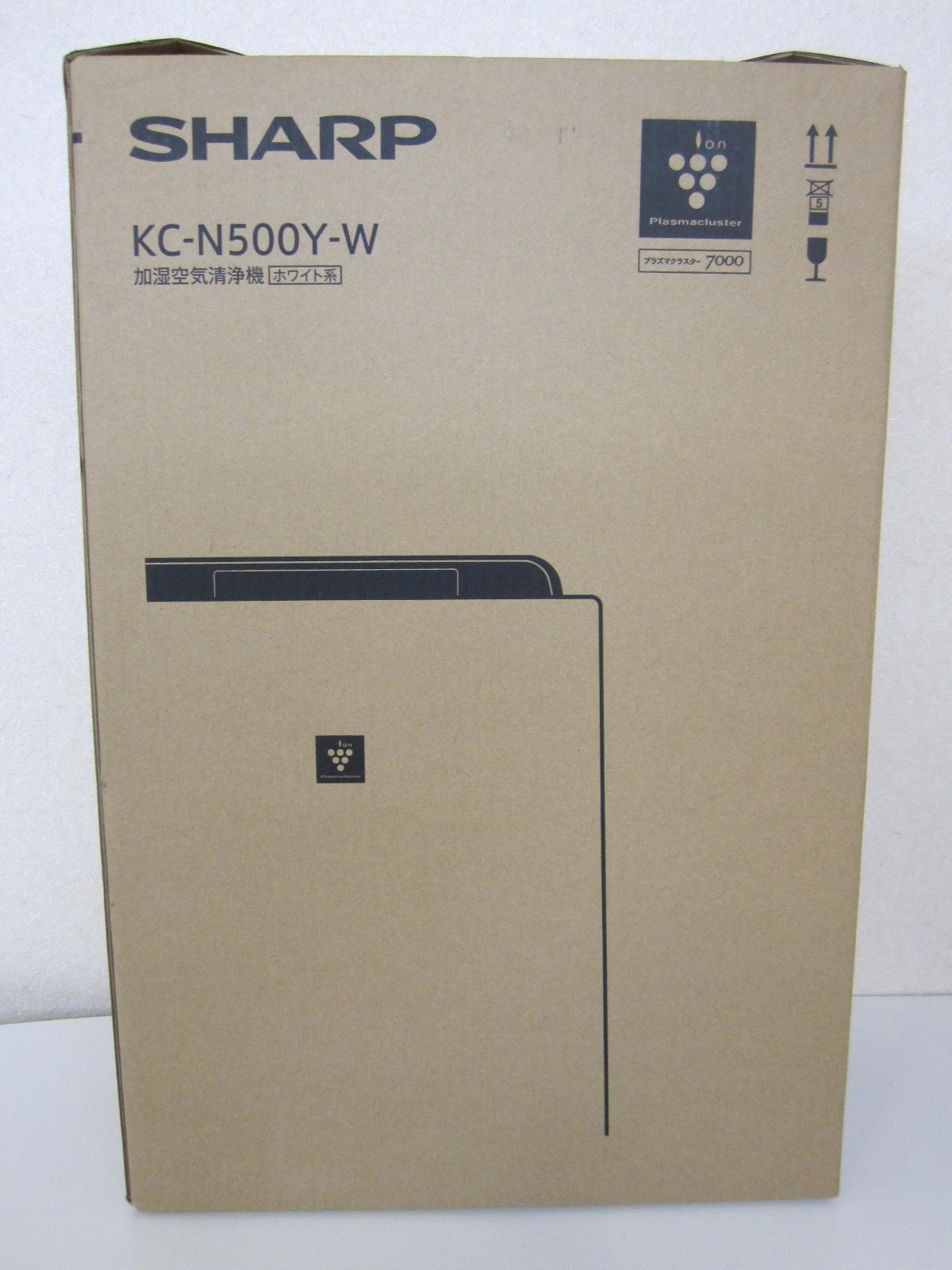SHARP 加湿空気清浄機 プラズマクラスター7000 KC-N500Y-W 金のクマ 