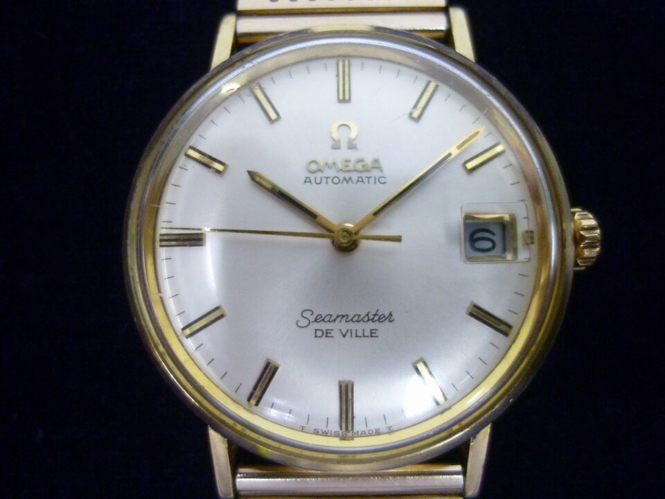 「社外ベルトのオメガをお買い取り　沼津市の金のクマ」　腕時計はどんな状態でも買い取りに問題なし！