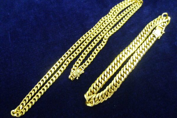 「アクセサリー界最強のワリの良さ　18金の喜平ネックレス　沼津の金のクマ」喜平は重量があります♪