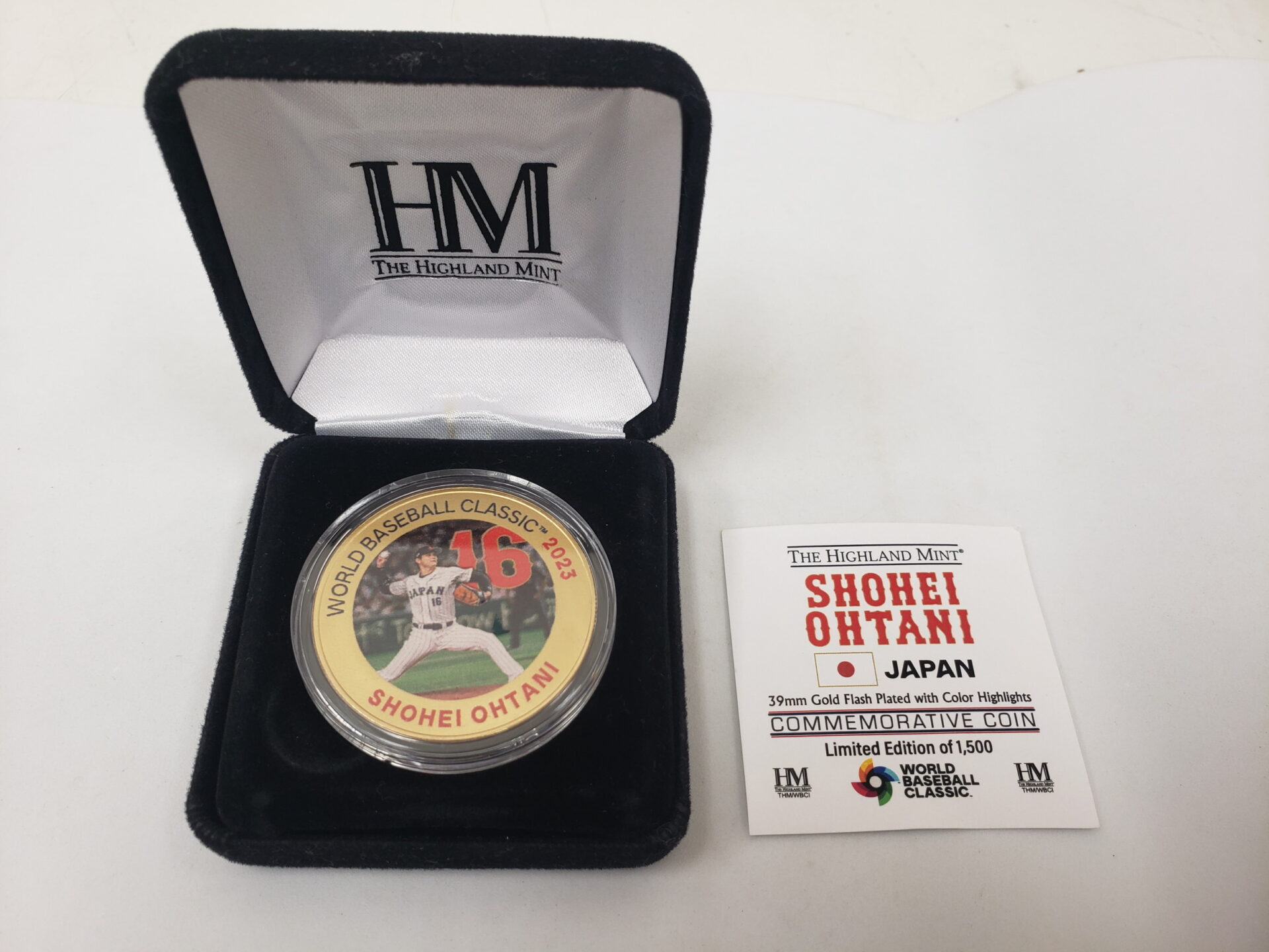 大谷翔平 WBC 2023 優勝記念 ゴールドカラーメダルお持ち頂きました