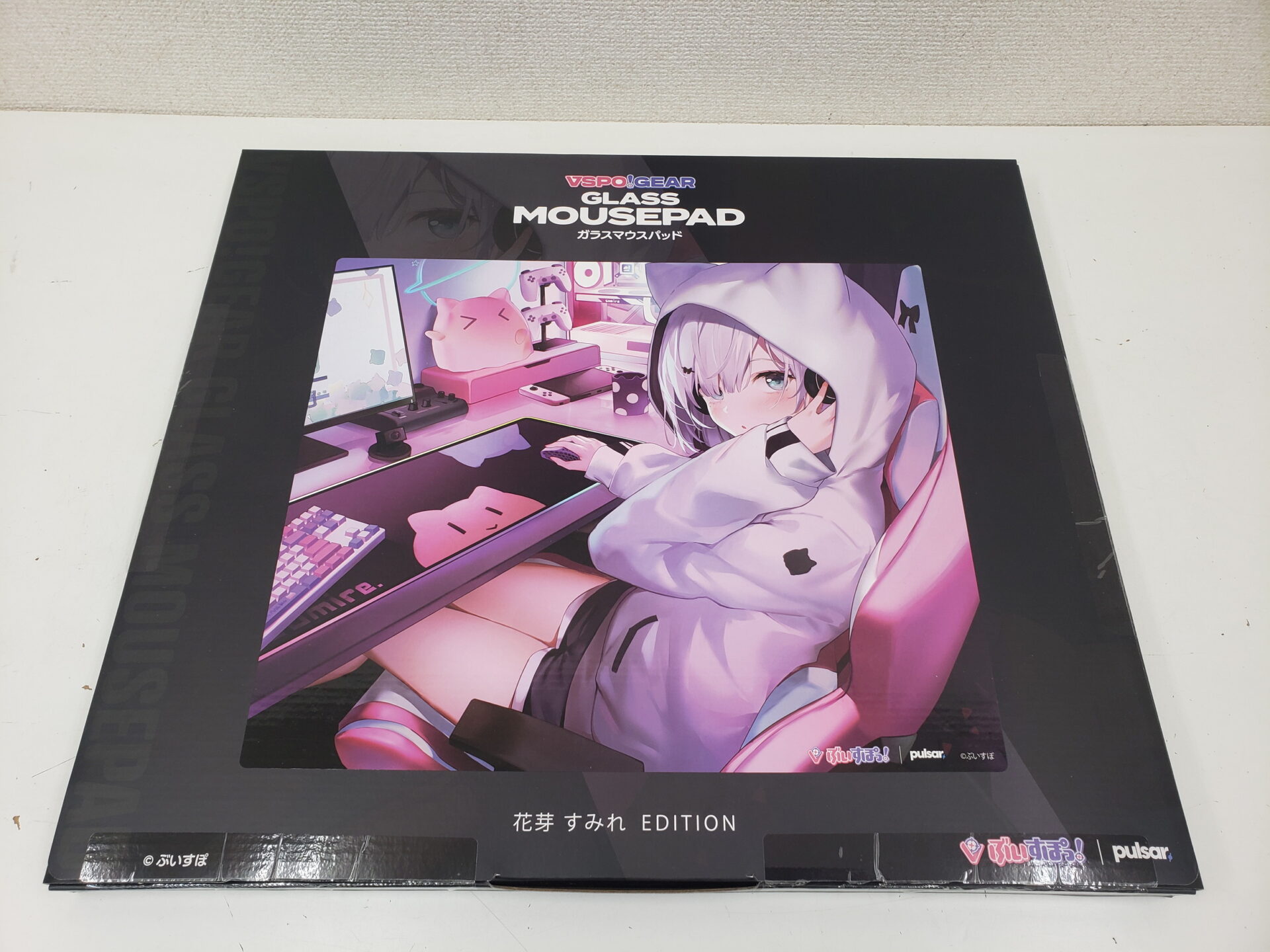 VSPO！ 花芽すみれ ガラスマウスパッドお持ち頂きました 買取専門 金の