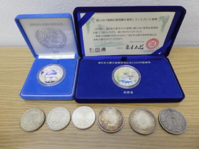 【プロフ必読】銀貨や記念硬貨 純銀製 記念プルーフや昔の1圓・千円銀貨などお持ち頂きました。買取