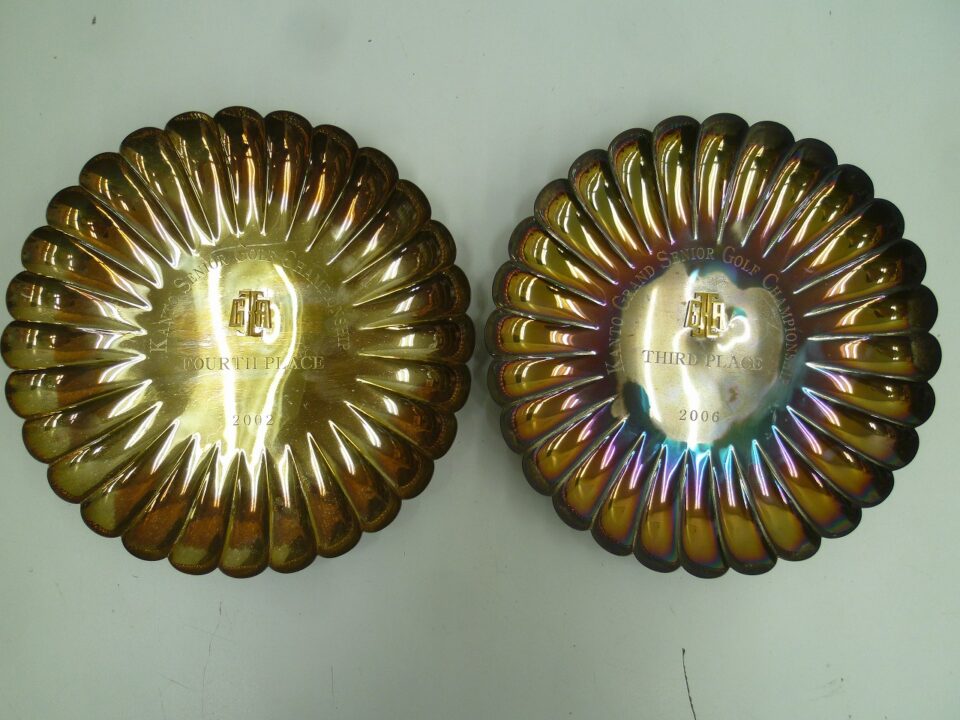 「ゴルフの大会でもらった記念品が銀製でした♪　沼津の金のクマ」SILVER刻印は品物によって？？