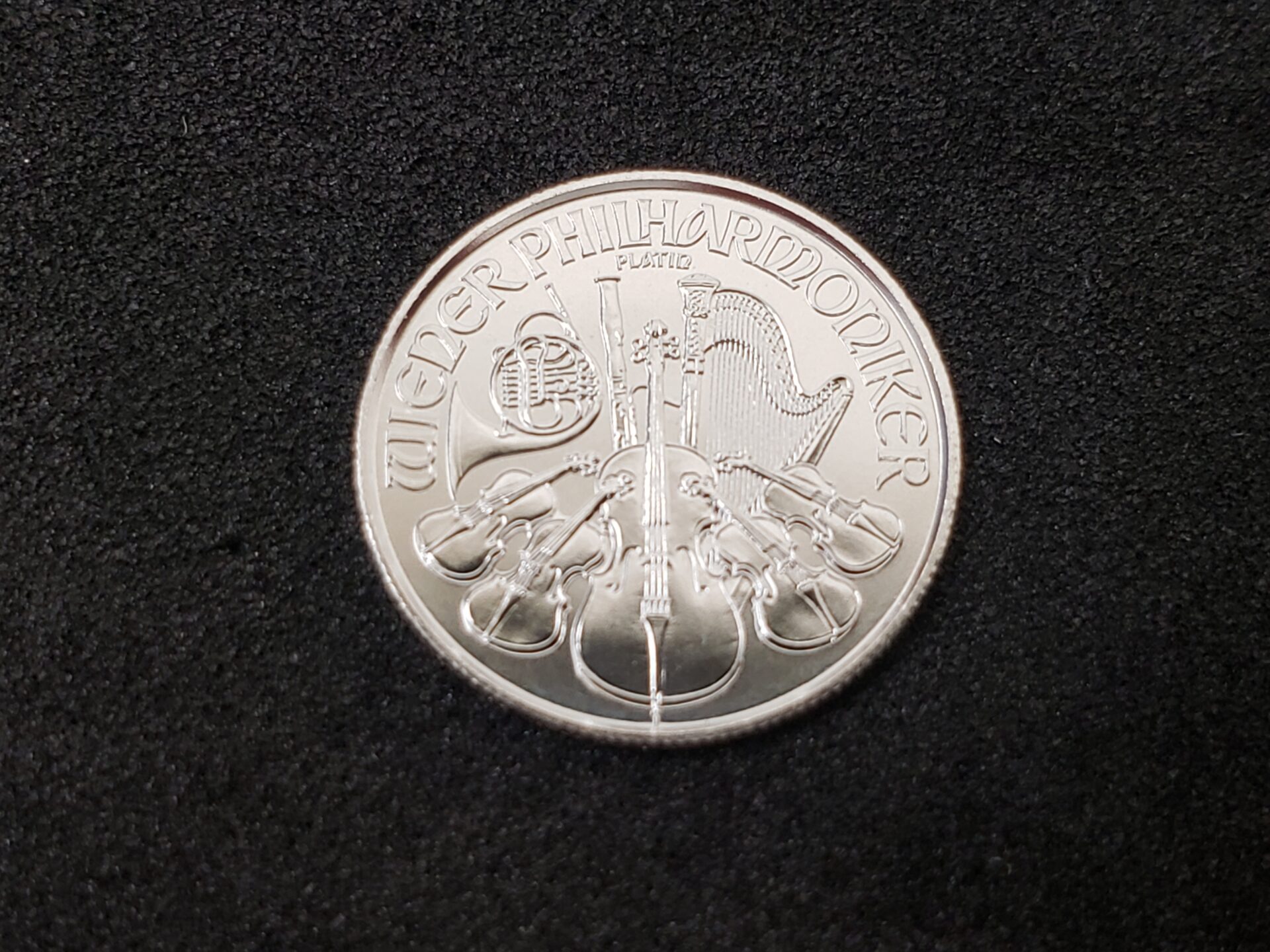 ウィーンフィルハーモニー プラチナ貨幣1/25oz お持ち頂きました 買取
